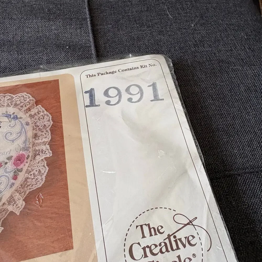 Vintage stamped embroidery